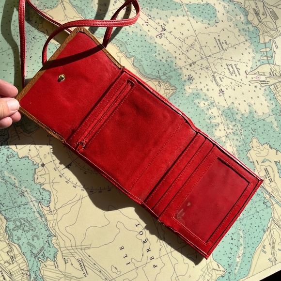 Vintage 90s Via Fina Mini Leather Wallet / Purse - Picture 7 of 7